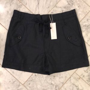 COPY - NWT Vince navy shorts, paper bag waist